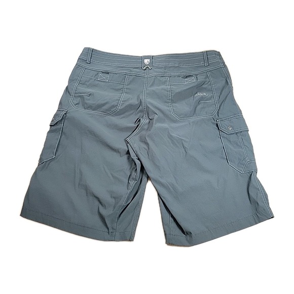 Kuhl Born In The Mountain Shorts Mens 40 Olive‎ GREEN Cargo Outdoor Gorp Hike - Picture 4 of 12